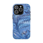 Melody of Blues Italian Swirl Wave Design Dual Layer Phone Case