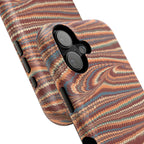 Neutrals Burgundy, Beige, Rust Hues Italian Vintage Marble Design Phone Case for Apple + Samsung
