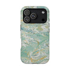 Mint Green Marbled Swirl Phone Case - Dual Layer