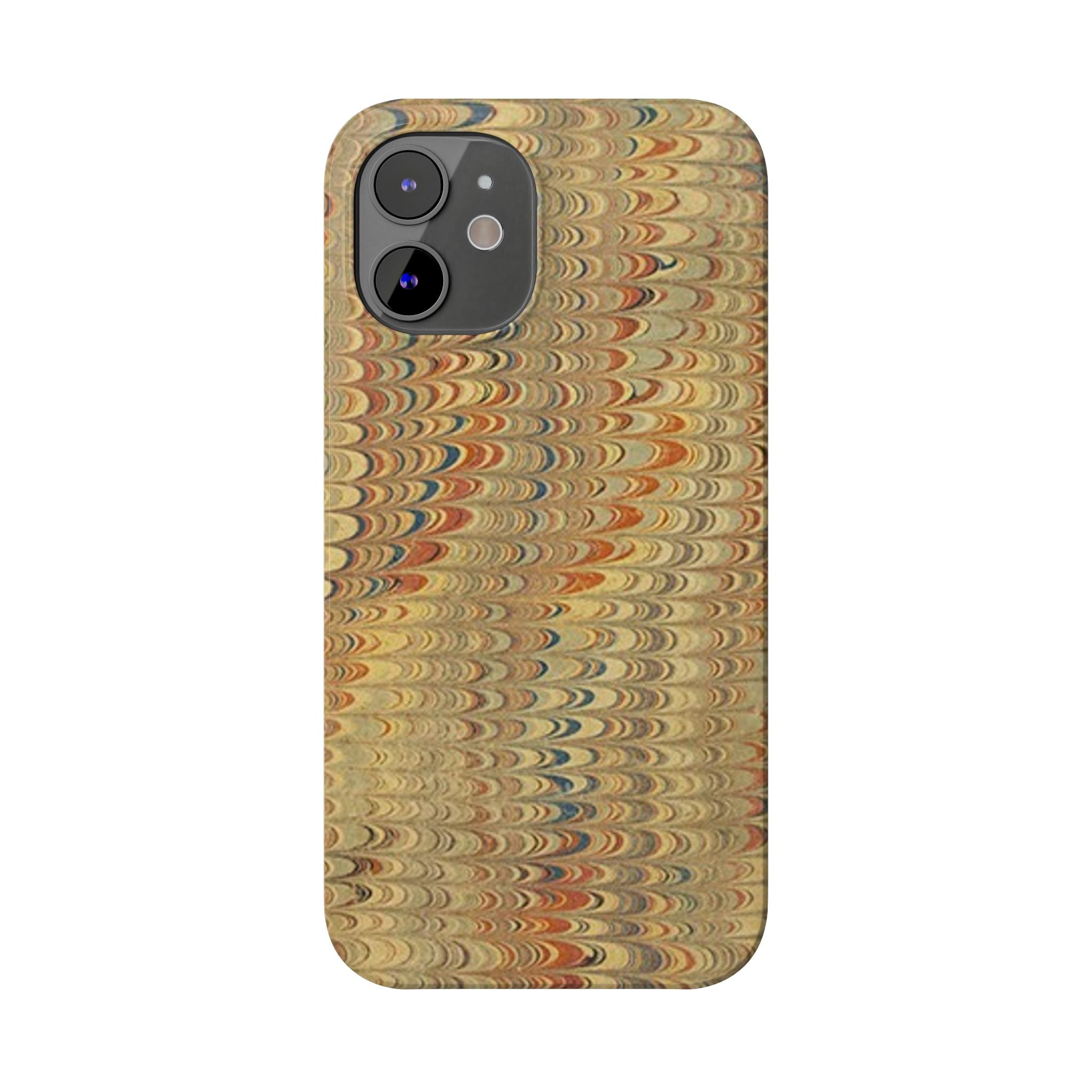 Phone Cases - Golden Fall Neutrals Italian Marbled Design, Gift for Art Lovers, Customizable and Stylish
