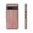 Pink Pastels Feather Marbled Vintage Design iPhone 16 + Samsung + Apple + Google - all models