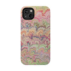Marbled Pastel Pink and Green Impact-Resistant Phone Case for Apple + Samsung