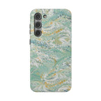 Mint Green Marbled Swirl Phone Case - Dual Layer