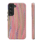 Pink Pastels Feather Marbled Vintage Design iPhone 16 + Samsung + Apple + Google - all models