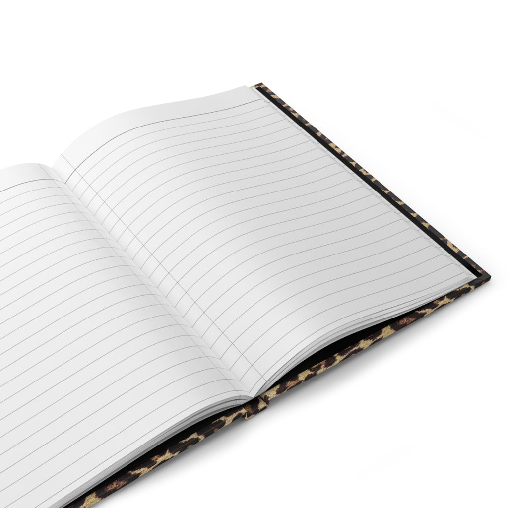 Leopard Print on Hardcover Journal Matte