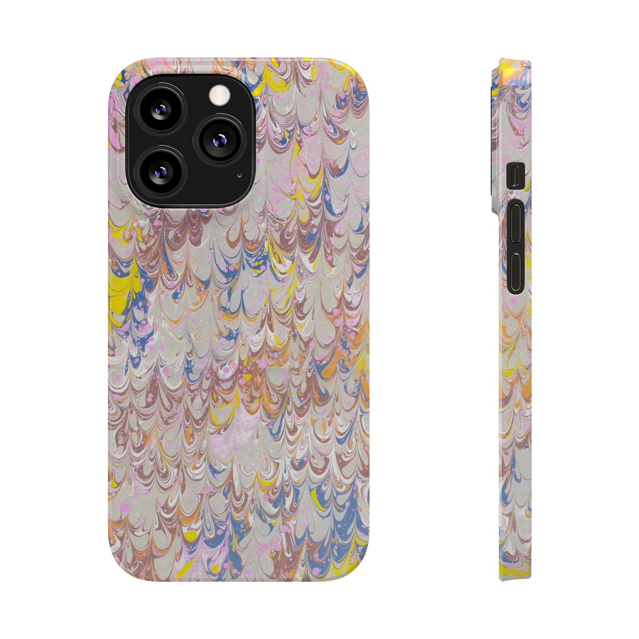 Multi-Color Italian Marbled Designed, Slim Phone Cases, Case-Mate