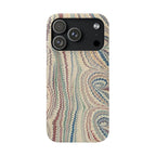 Beige Marbled Swirl Phone Case - Single Layer Slim Case