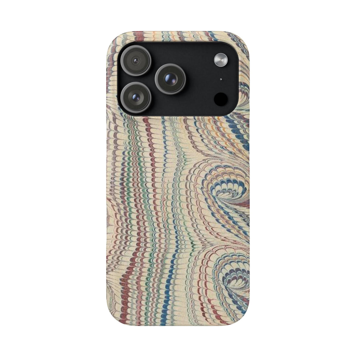 Beige Marbled Swirl Phone Case - Single Layer Slim Case