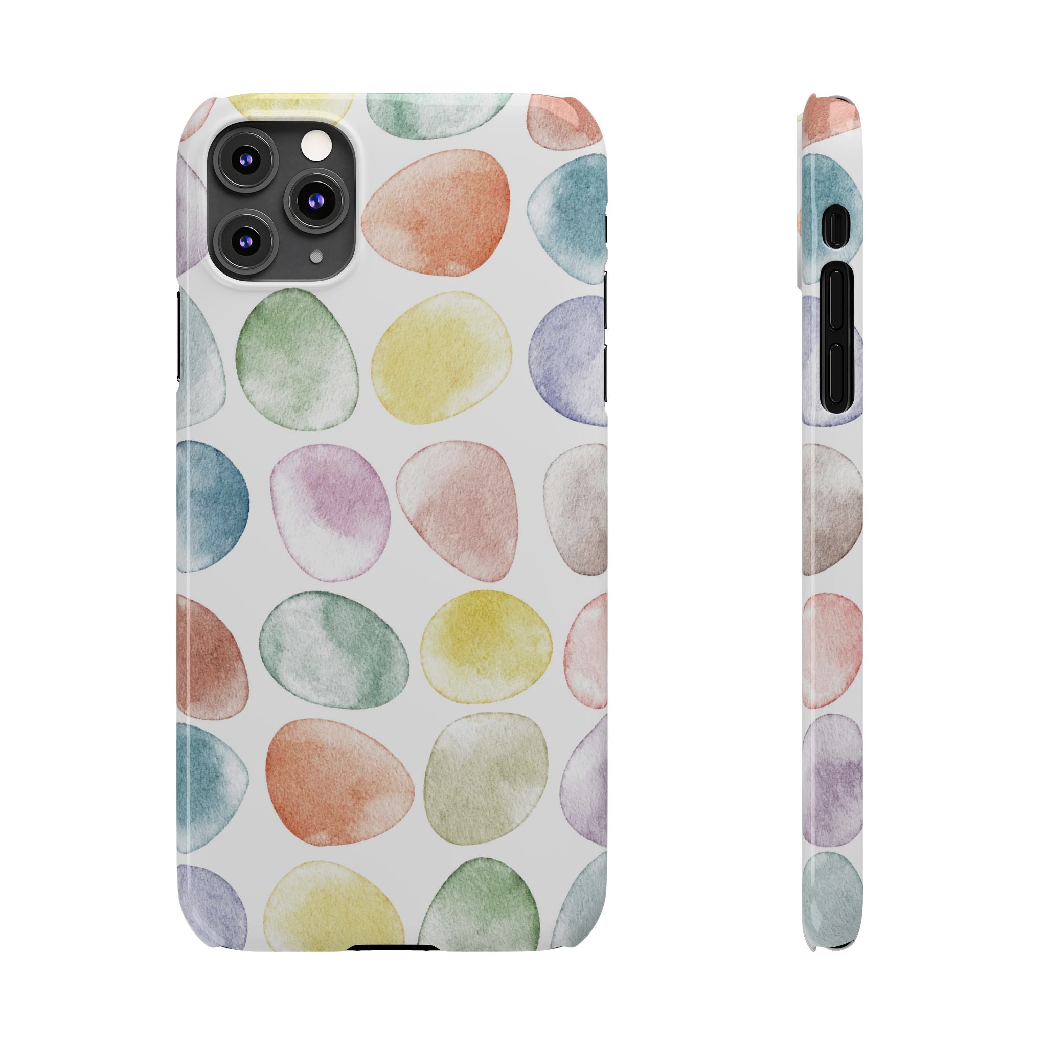 Colorful Watercolor Organic Circle iPhone 17 + many models Phone Cases