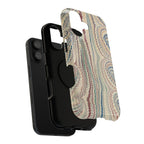 Italian Beige & Blue Marble Phone Case — Impact-Resistant Durable Case for Apple & Samsung
