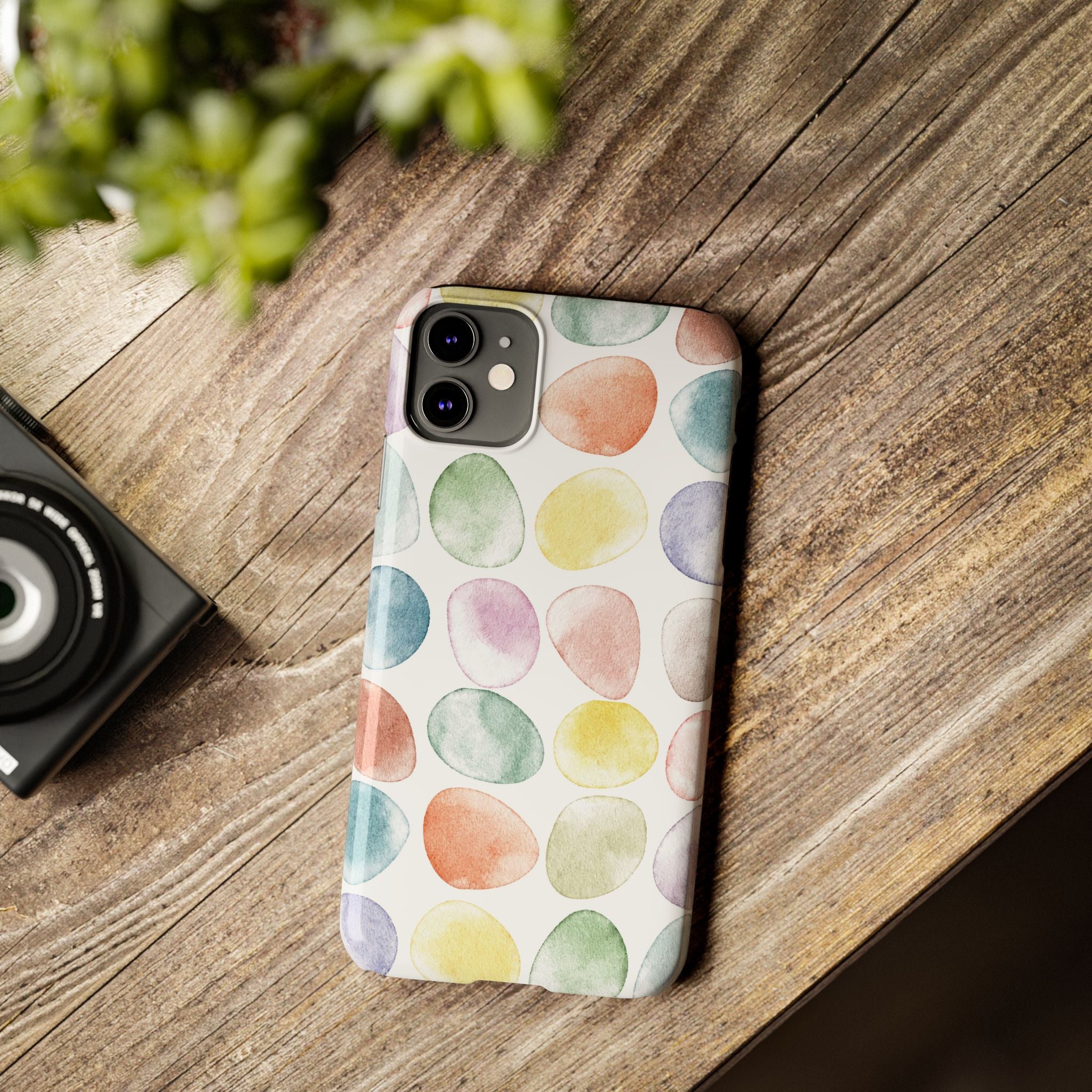 Colorful Watercolor Organic Circle iPhone 17 + many models Phone Cases