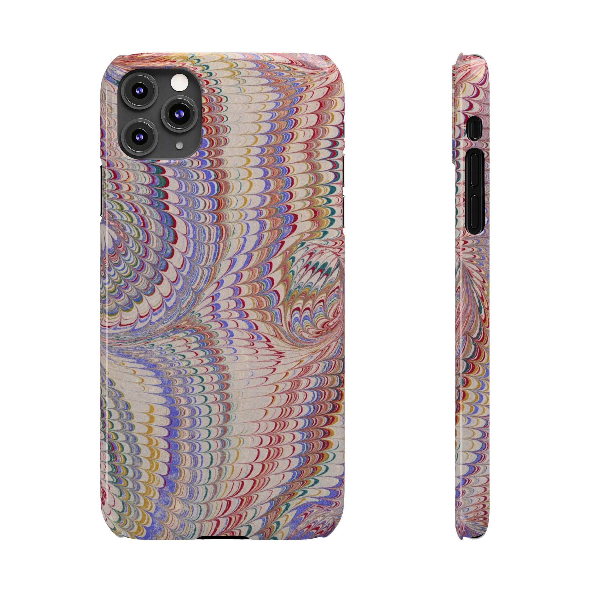 Pink Pastel Marbled Design, Italy Feather IPHONE17 + All Phone Cases