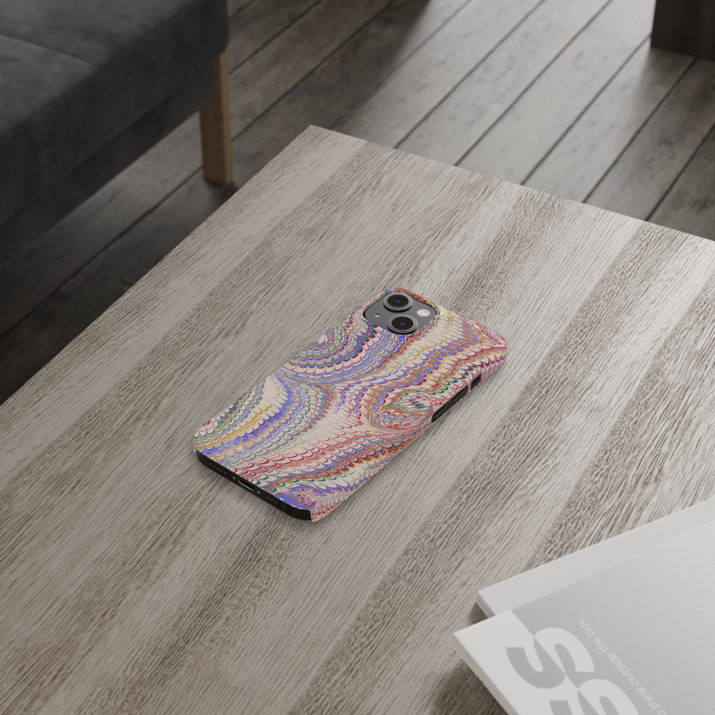 Pink Pastel Marbled Design, Italy Feather IPHONE17 + All Phone Cases