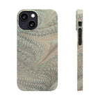 Mint + Green Italian Marbled Phone Case, Mag Safe
