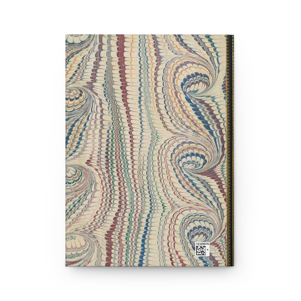 Hardcover Journal Matte with Vintage Italian Feather Marble Design