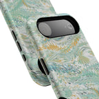 Mint Green Marbled Swirl Phone Case - Dual Layer