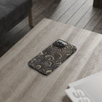 Black Italian Marble Design Slim iPhone 17 + all models Phone Cases