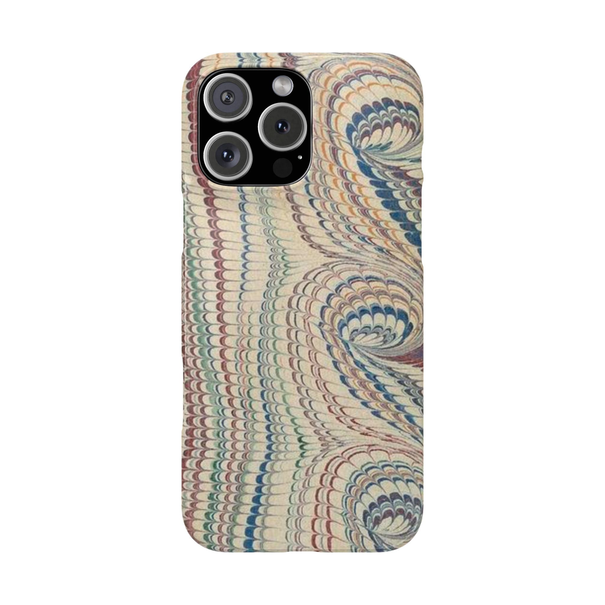 Beige and Neutrals Italian Vintage Marbled Paper Design on iPhone 17 + All Cases