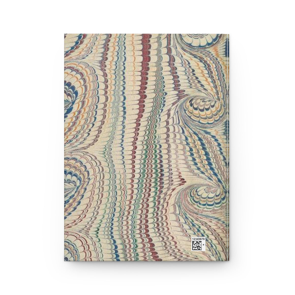 Hardcover Journal Matte with Vintage Italian Feather Marble Design - Lined Pages