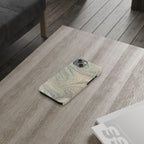 Mint + Green Italian Marbled Phone Case, Mag Safe