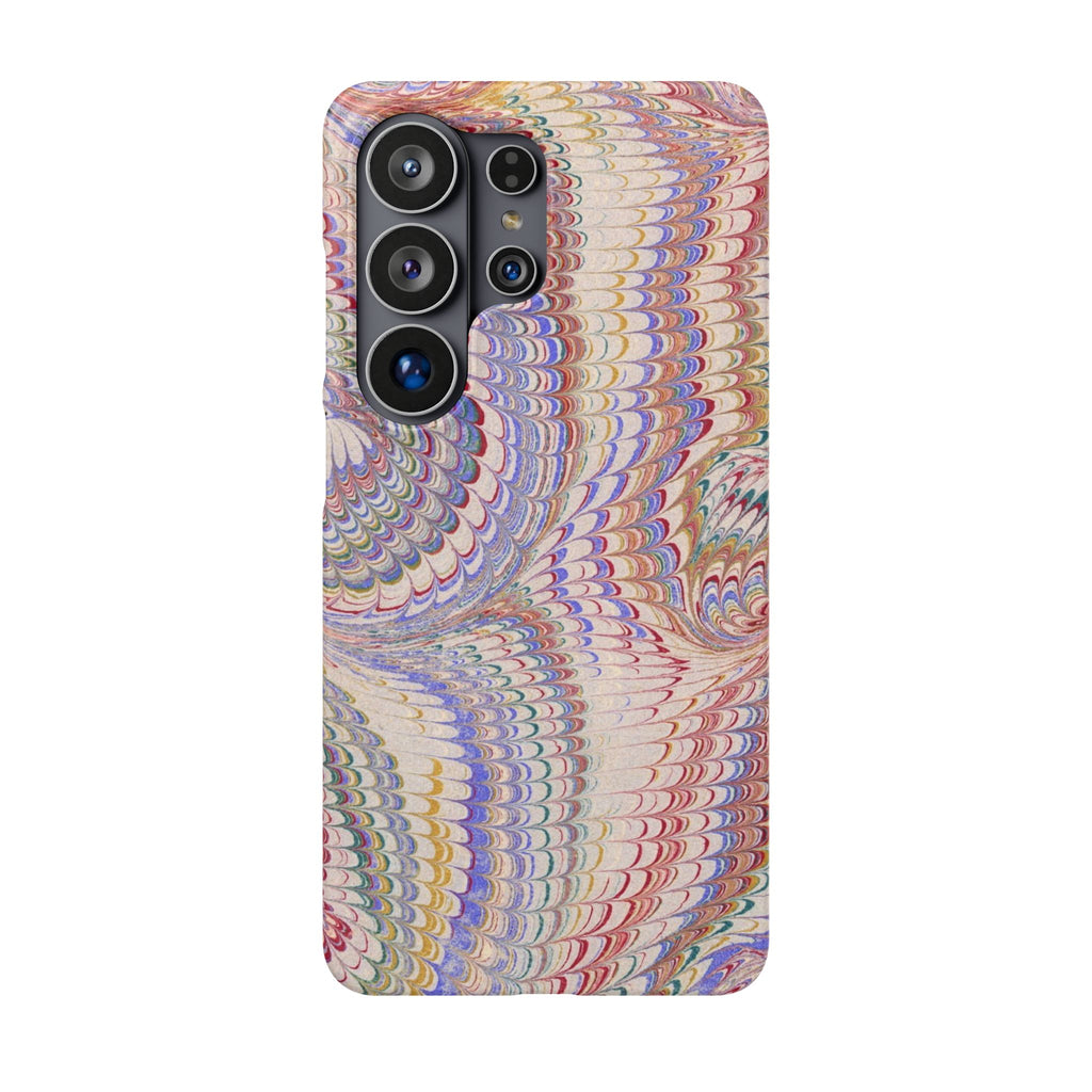 Pink and Lavender Marbled Swirl Phone Case - Single Layer Slim Case