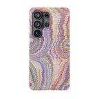 Pink and Lavender Marbled Swirl Phone Case - Single Layer Slim Case