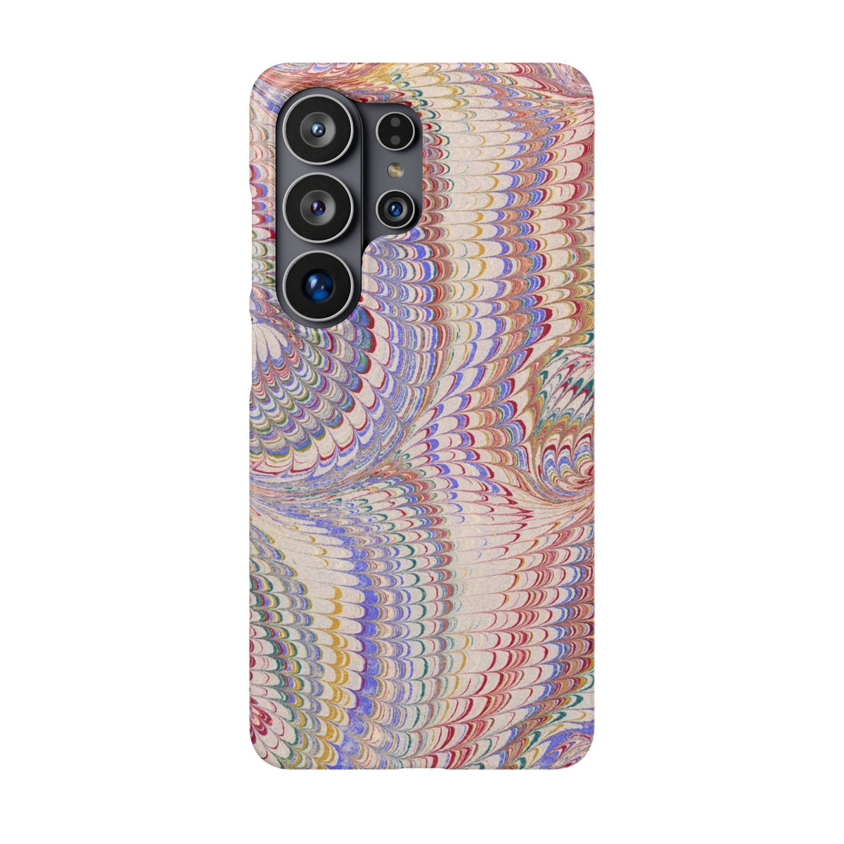 Pink and Lavender Marbled Swirl Phone Case - Single Layer Slim Case