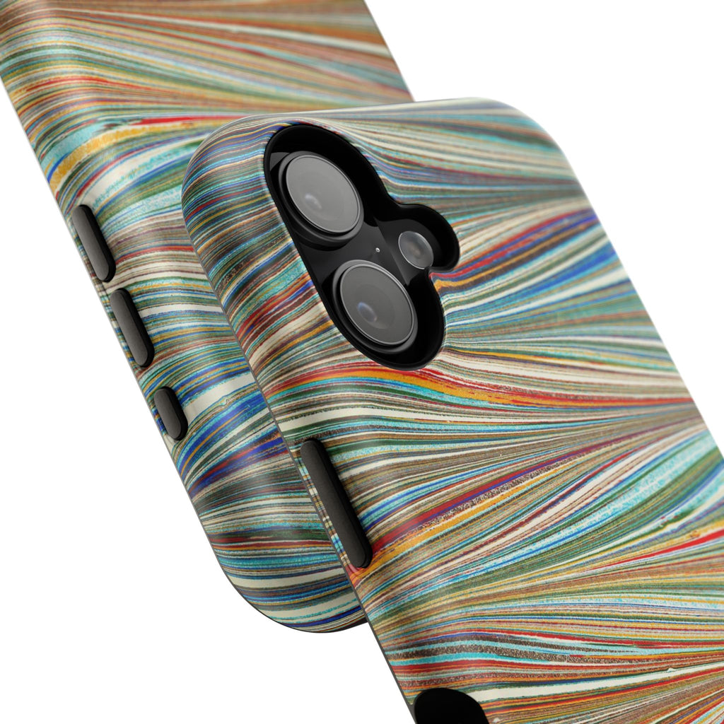 Traditional Hand-Marbled Florentine Multi-Colored Dual Layer Phone Case