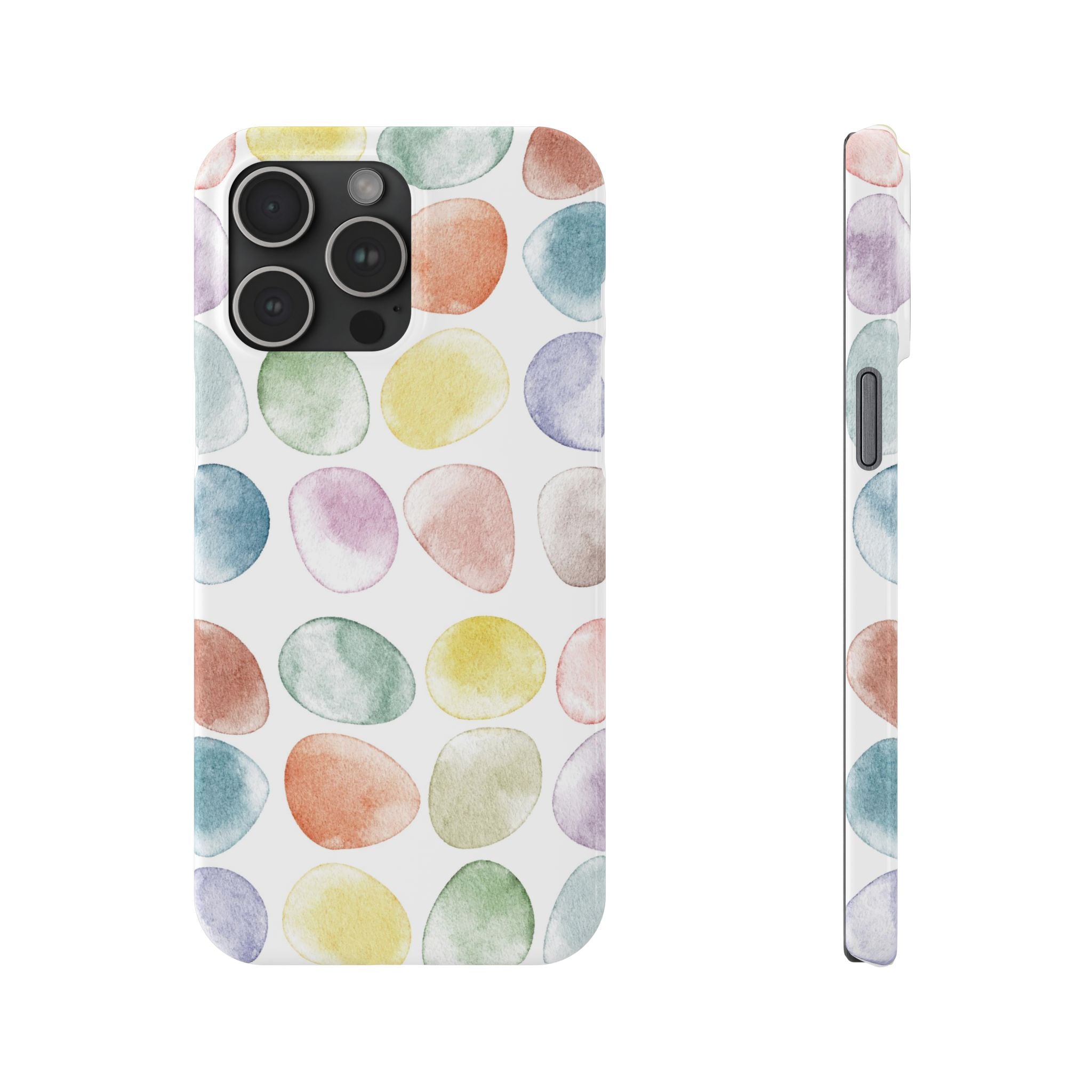 Colorful Watercolor Organic Circle iPhone 17 + many models Phone Cases