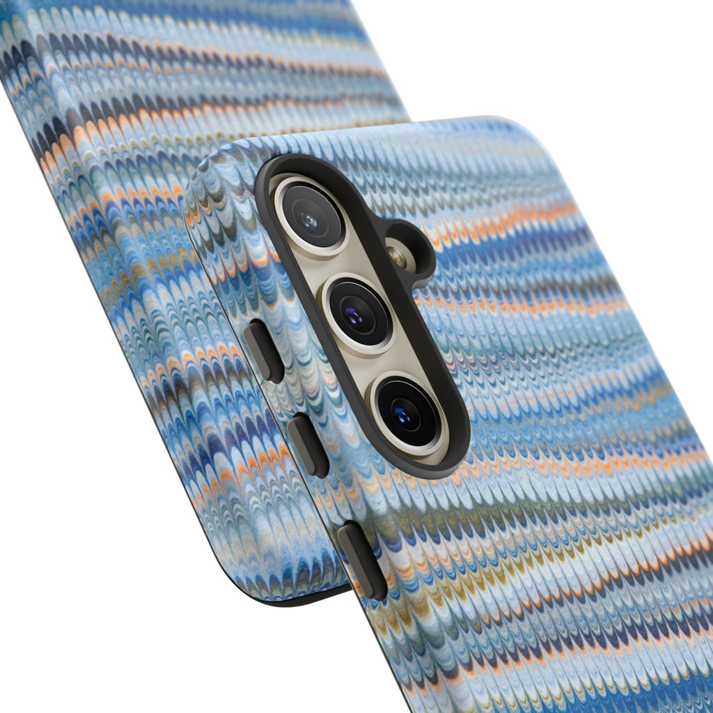 Blue Marbled Vintage Marbled Design - Tough Cases