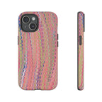 Pink Pastels Feather Marbled Vintage Design iPhone 16 + Samsung + Apple + Google - all models