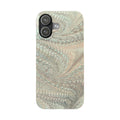 Mint + Green Italian Marbled Phone Case, Mag Safe