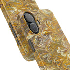 Golden Yellow Italian Marbled Designed, Slim Phone Cases, Case-Mate