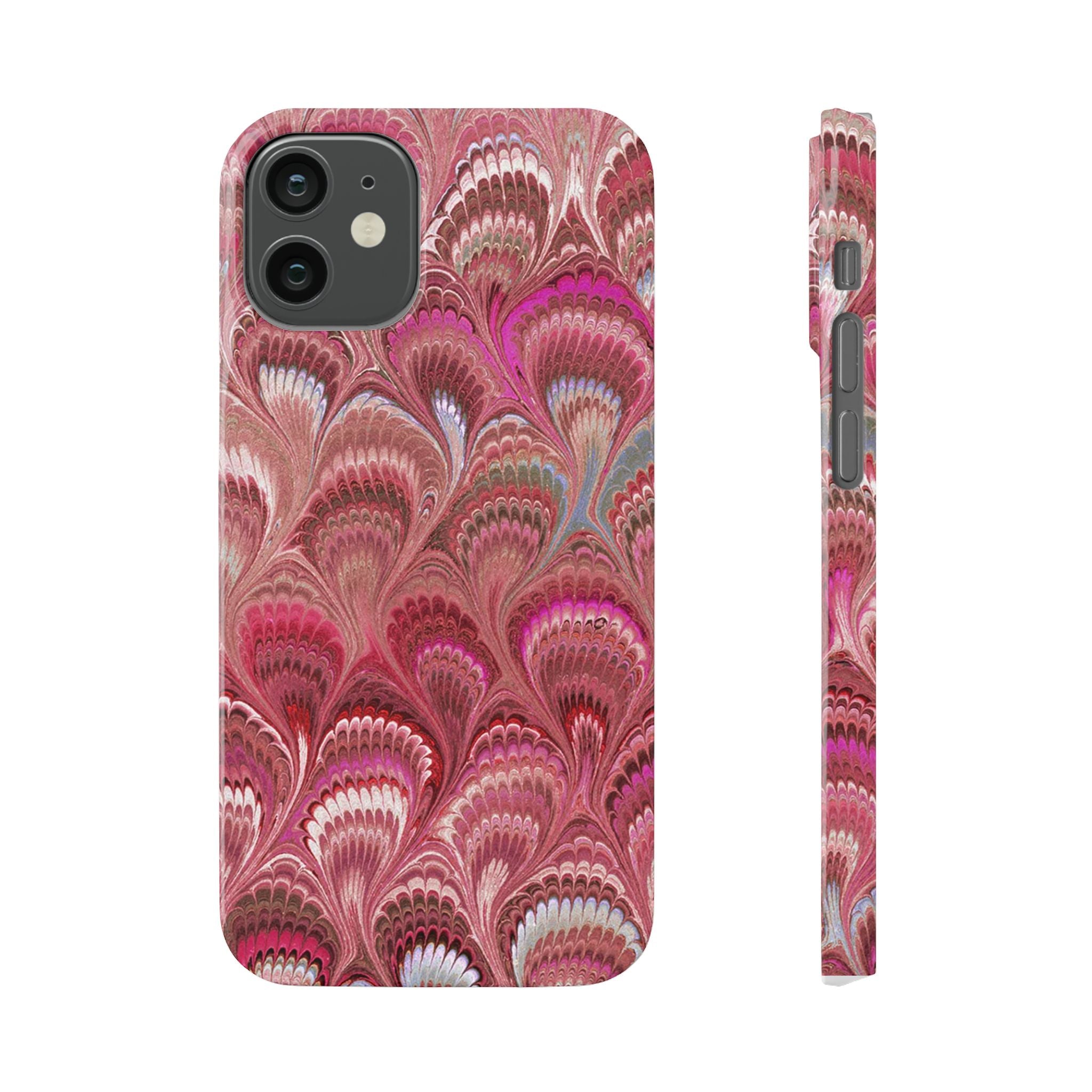 Shades of Pink Marbled Phone Case — Tough Dual Layer Phone Cover