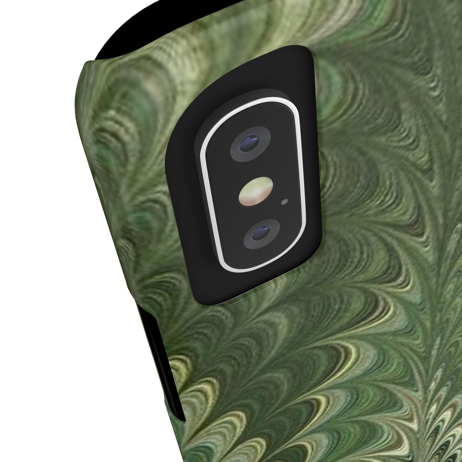 Deep Green Hues of Italian Hand-Painted, Vintage Marbled Paper from Italy Designed Phone Case, iPhone16 Case and all iPhone Cases