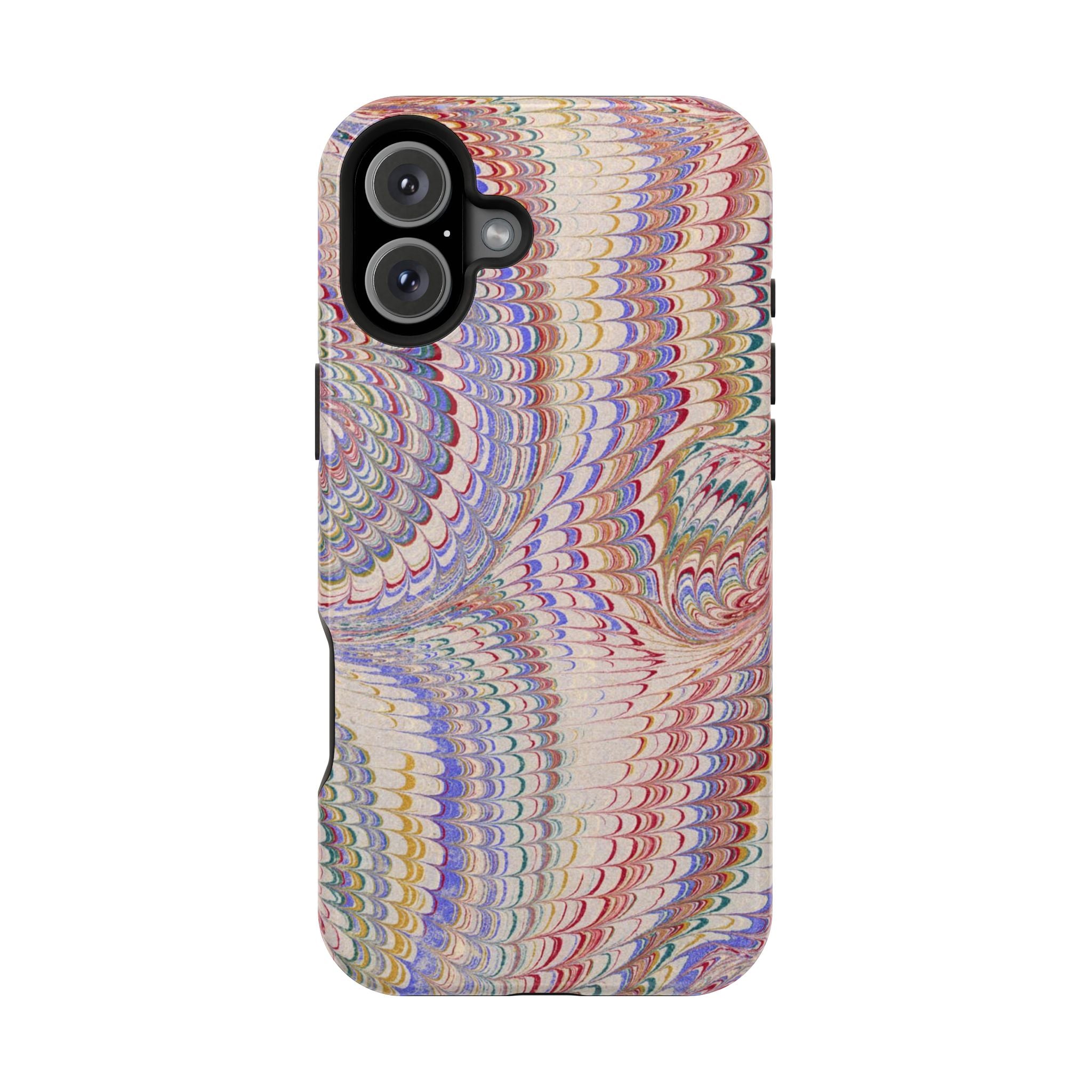 Pink and Lavender Pastel Italian Vintage Feathered Design iPhone17 + Many Makes and Models of Phone Cases