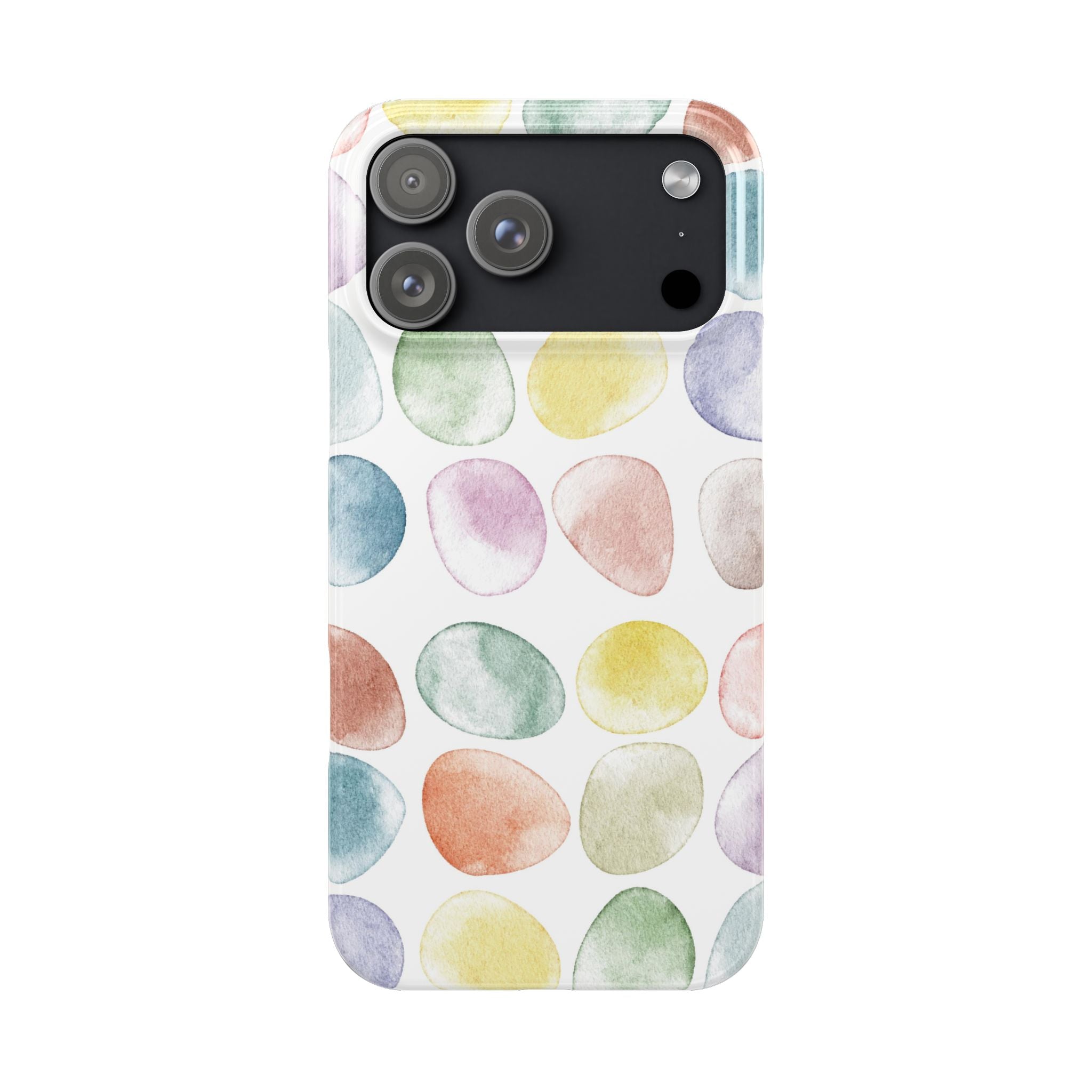 Colorful Watercolor Organic Circle iPhone 17 + many models Phone Cases