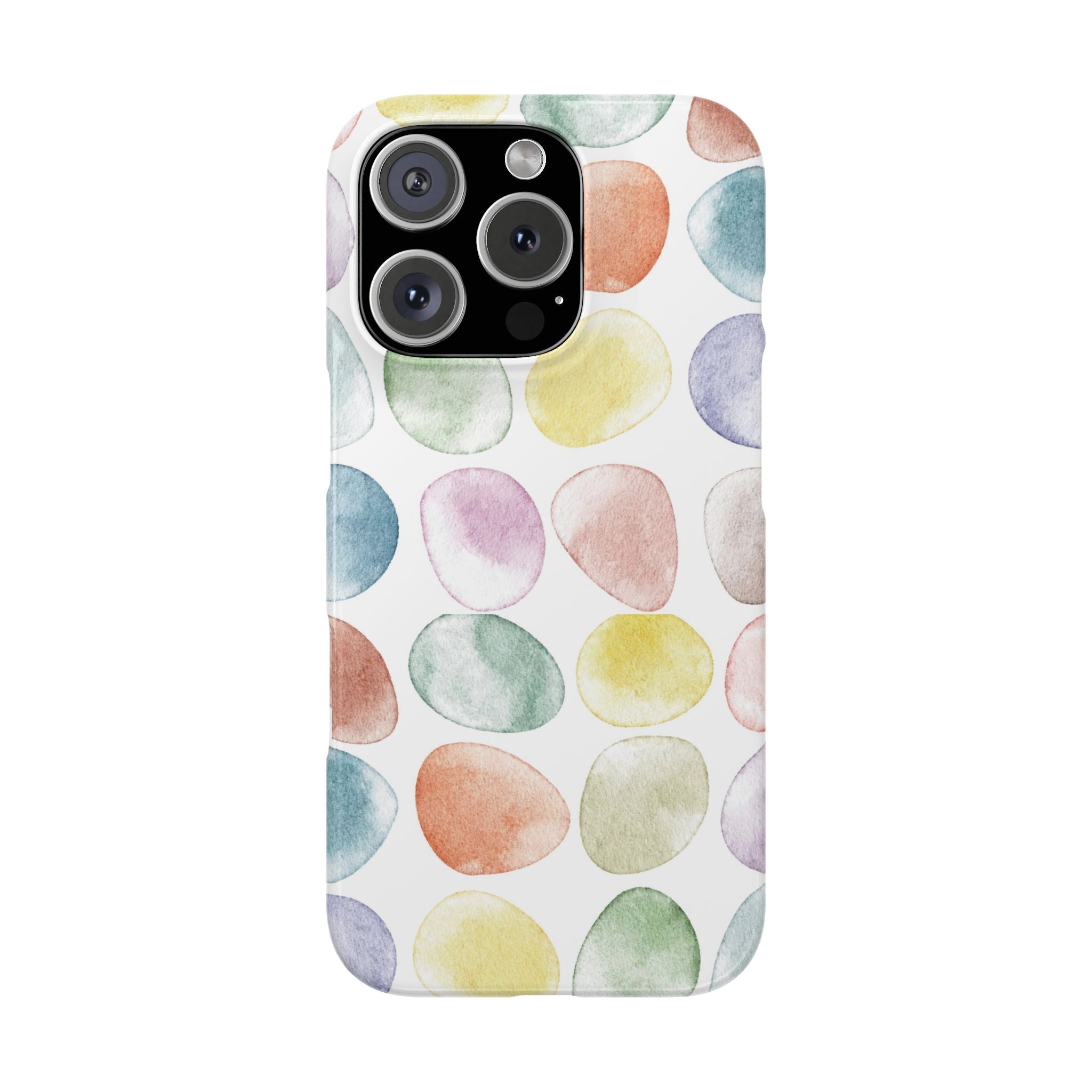 Colorful Watercolor Organic Circle iPhone 17 + many models Phone Cases
