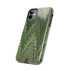 Deep Green Marble Italian Tough Phone Case — Durable Marbled Phone Case