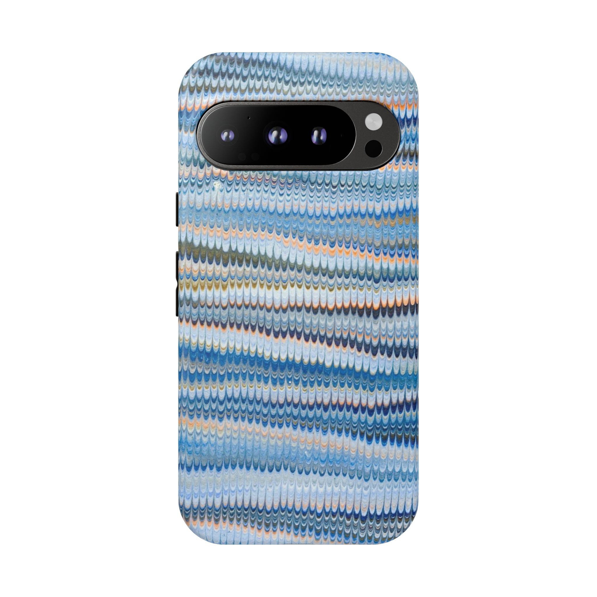 Blue Marbled Phone Cases iPhone + Samsung - all models, Vintage Marbled Design - Tough Cases