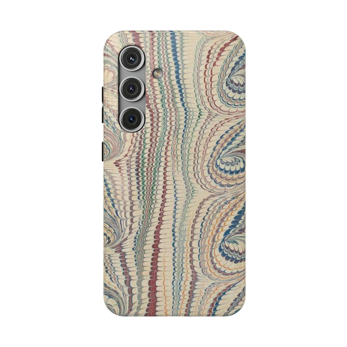 Italian Beige & Blue Marble Phone Case - Dual Layer Case - Impact-Resistant Durable Case for Apple & Samsung