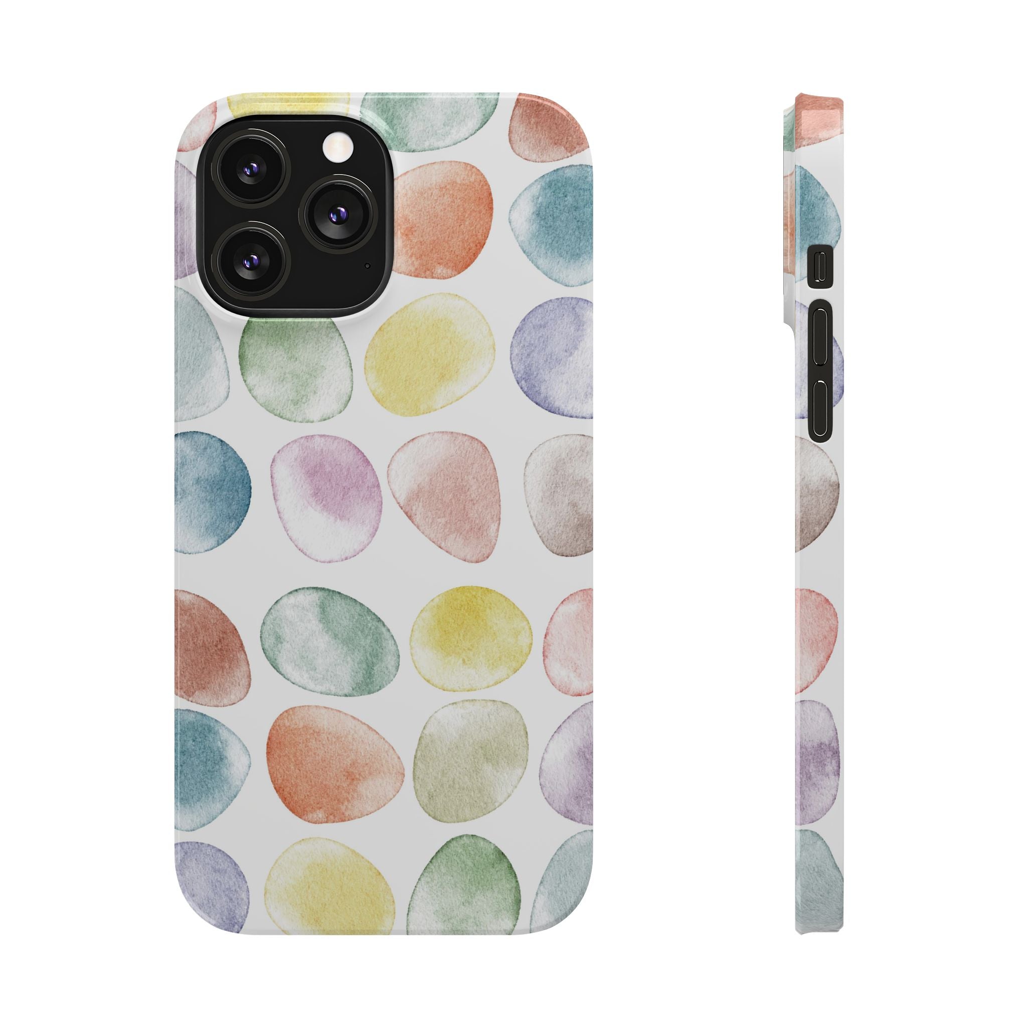 Colorful Watercolor Organic Circle iPhone 17 + many models Phone Cases