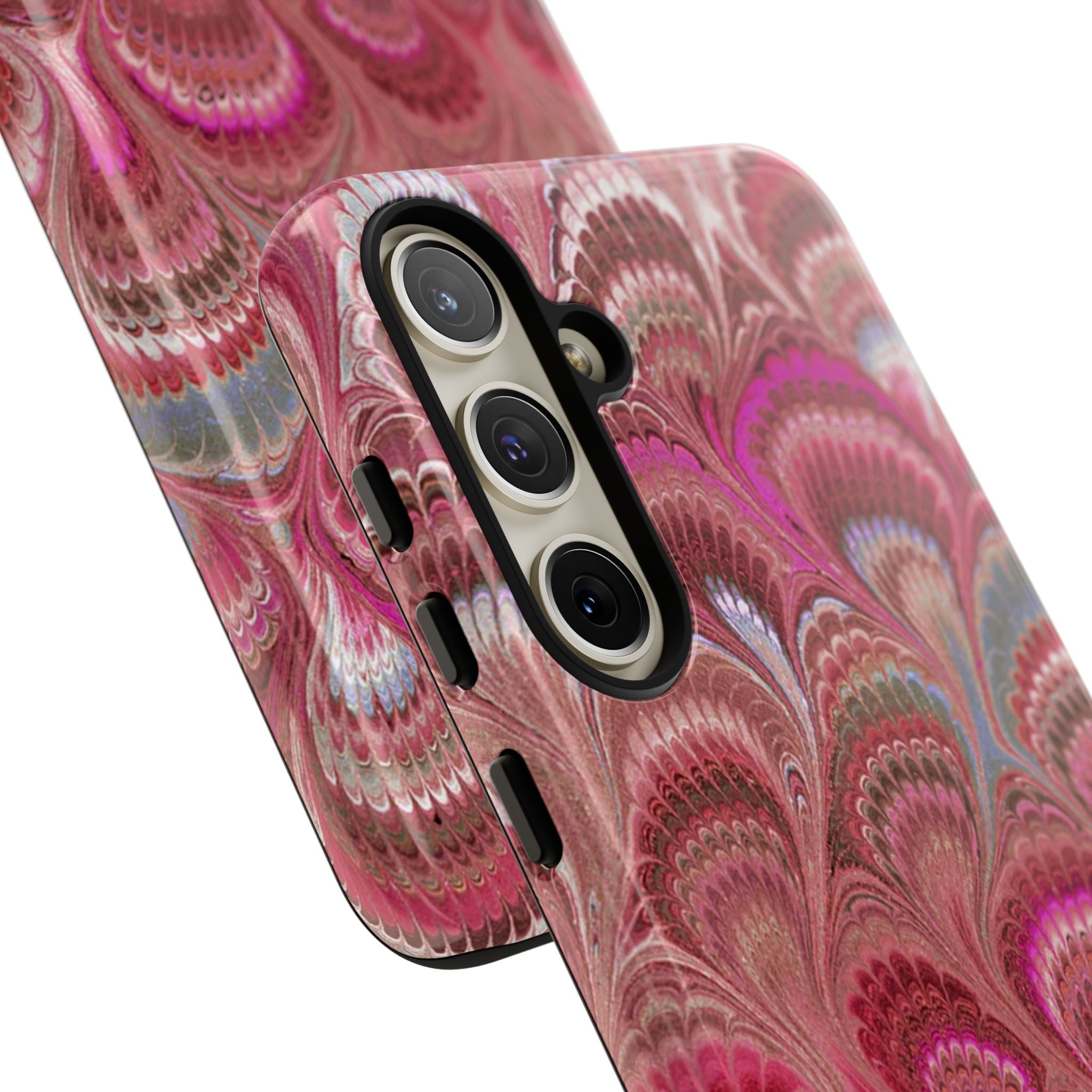 Shades of Pink Marbled Phone Case — Tough Protective Phone Cover