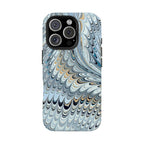 Light Blue Frost Marbled Tough Phone Case - Dual Layer