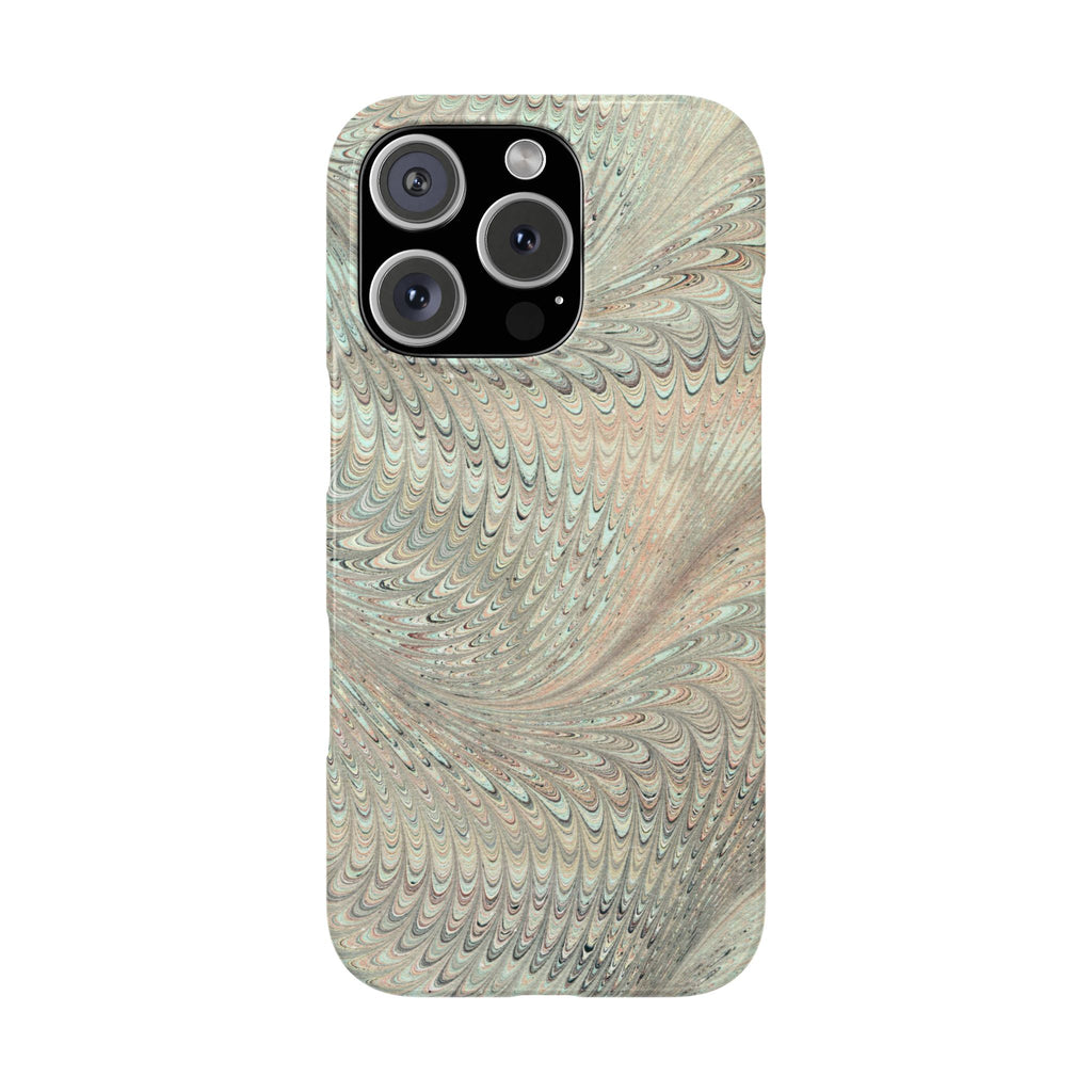 Mint + Green Italian Marbled Phone Case, Mag Safe