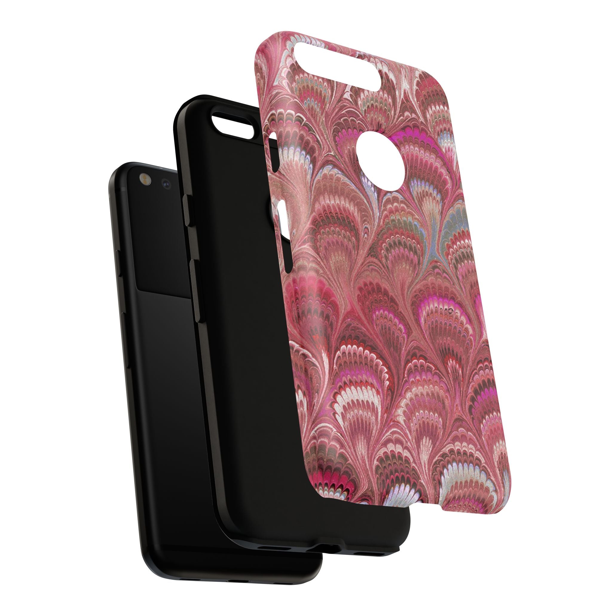 Shades of Pink Marbled Phone Case — Tough Protective Phone Cover