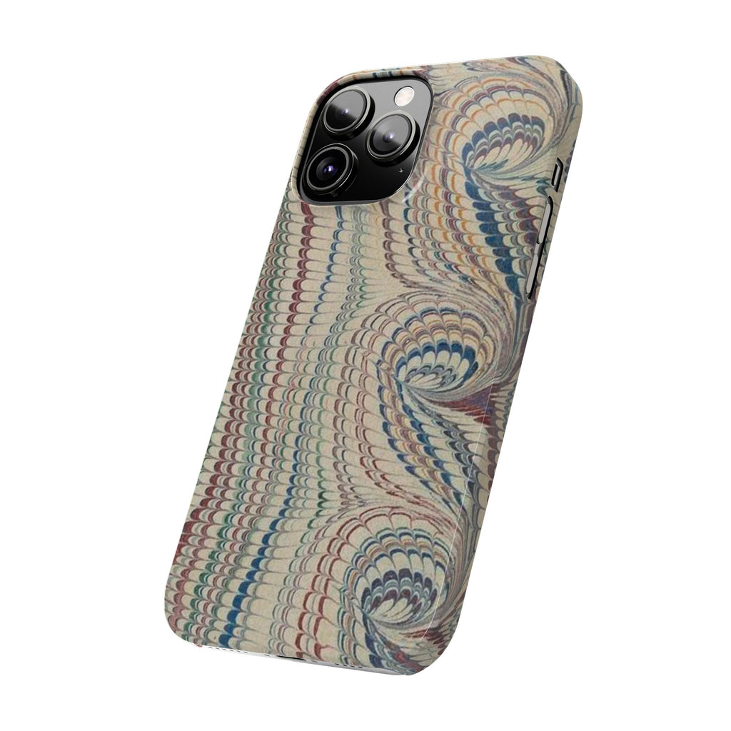 Beige and Neutrals Italian Vintage Marbled Paper Design on iPhone 17 + All Cases