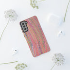Pink Pastels Feather Marbled Vintage Design iPhone 16 + Samsung + Apple + Google - all models