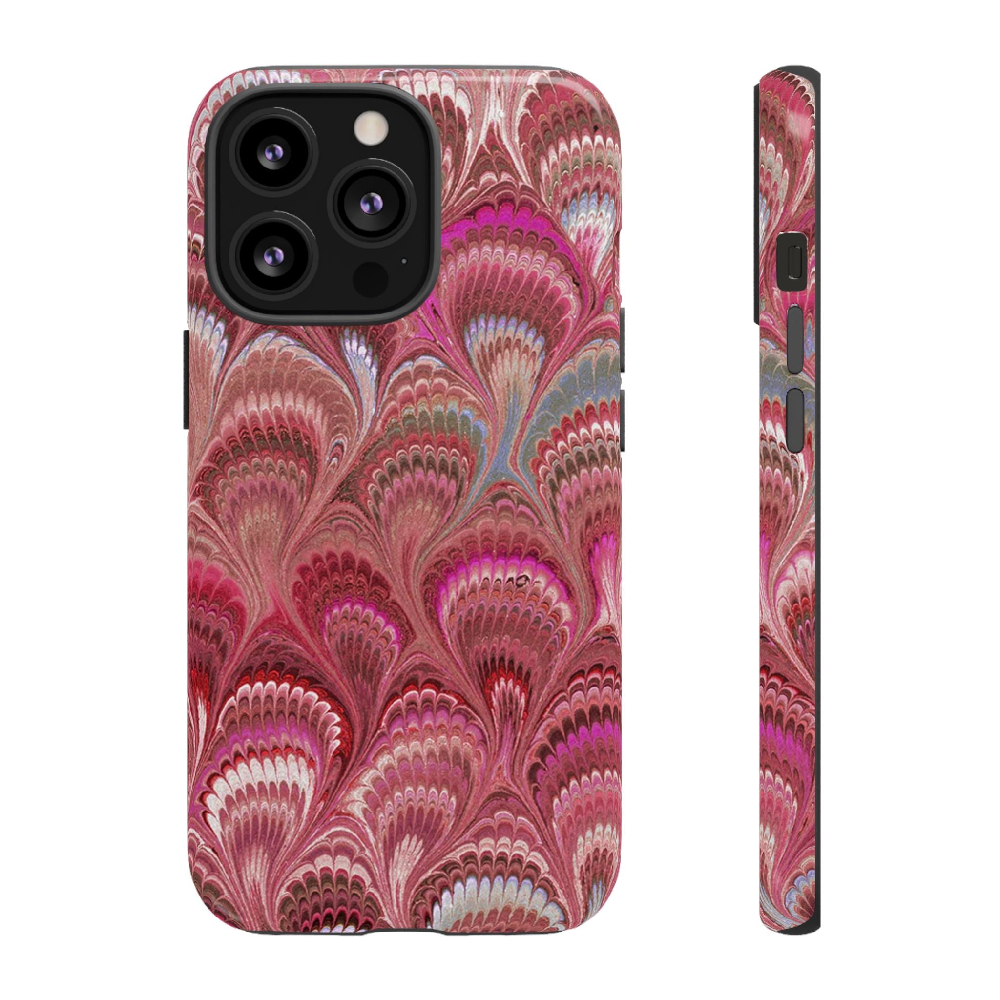 Shades of Pink Marbled Phone Case — Tough Protective Phone Cover