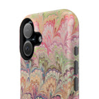 Marbled Pastel Pink and Green Impact-Resistant Phone Case for Apple + Samsung